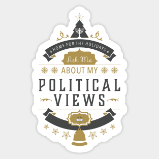 Holidays and Politics Sticker